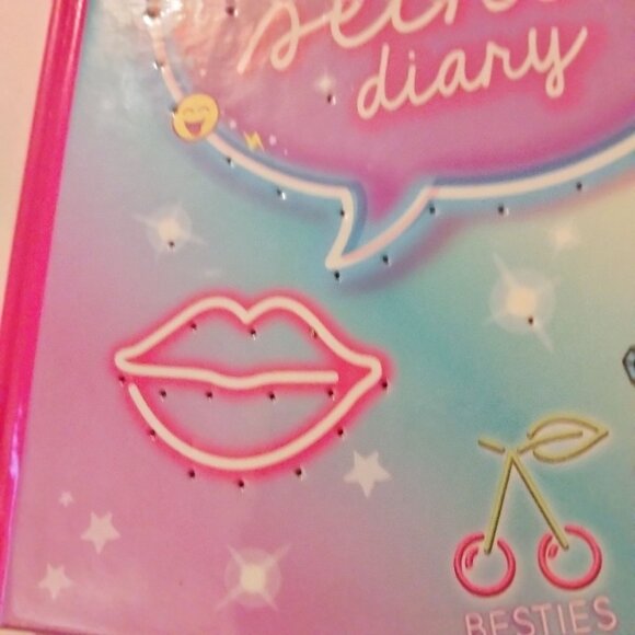Top Secret Diary Rainbow Gradient Cover Pink Pastel Lights Up Writing Journal - Picture 6 of 11
